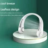 X5 Leafless Hanging Neck Fan With Adjustable Neck Band – Portable Rechargeable Neck Fan – Neck Fan For Summer (random Color)