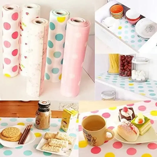 1 Roll – Kitchen Polka Foamic Sheet ( 45 X 150cm ) ( Random Design )