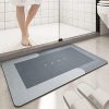 Best Quality Quick-dry Non-slip Home Mat – Absorbent, Washable Square Floor Mat For Bathroom, Kitchen & Entryway – Random Color