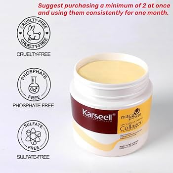 Karseell Hair Mask Collagen Treatment Cream – Deep Repair & Hydration For Damaged, Dry, And Color-treated Hair – Professional Salon-quality Nourishing Hair Care