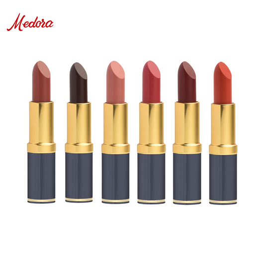 Medora Lipstick Pack Of 6 – Creamy, Long-lasting, Smooth Finish Lip Colors