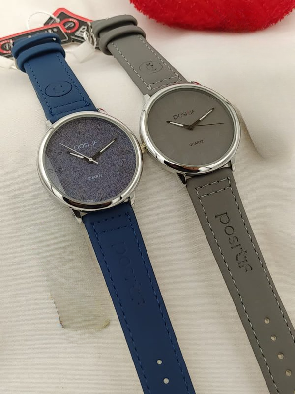 Positif Watch Leather Strap Without Box ( Random Color )